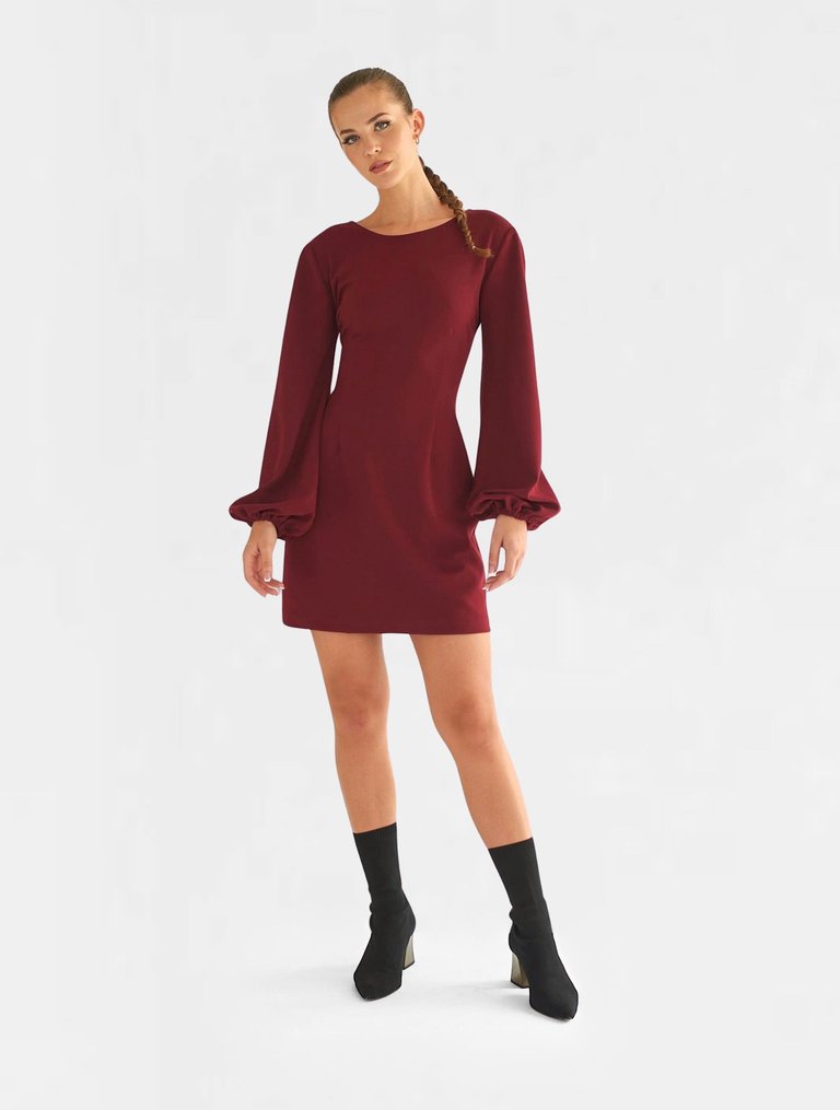 Amira Dress - Burgundy