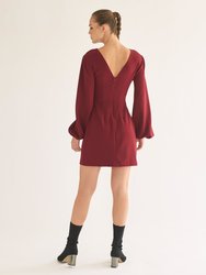 Amira Dress - Burgundy