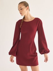 Amira Dress - Burgundy