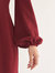 Amira Dress - Burgundy