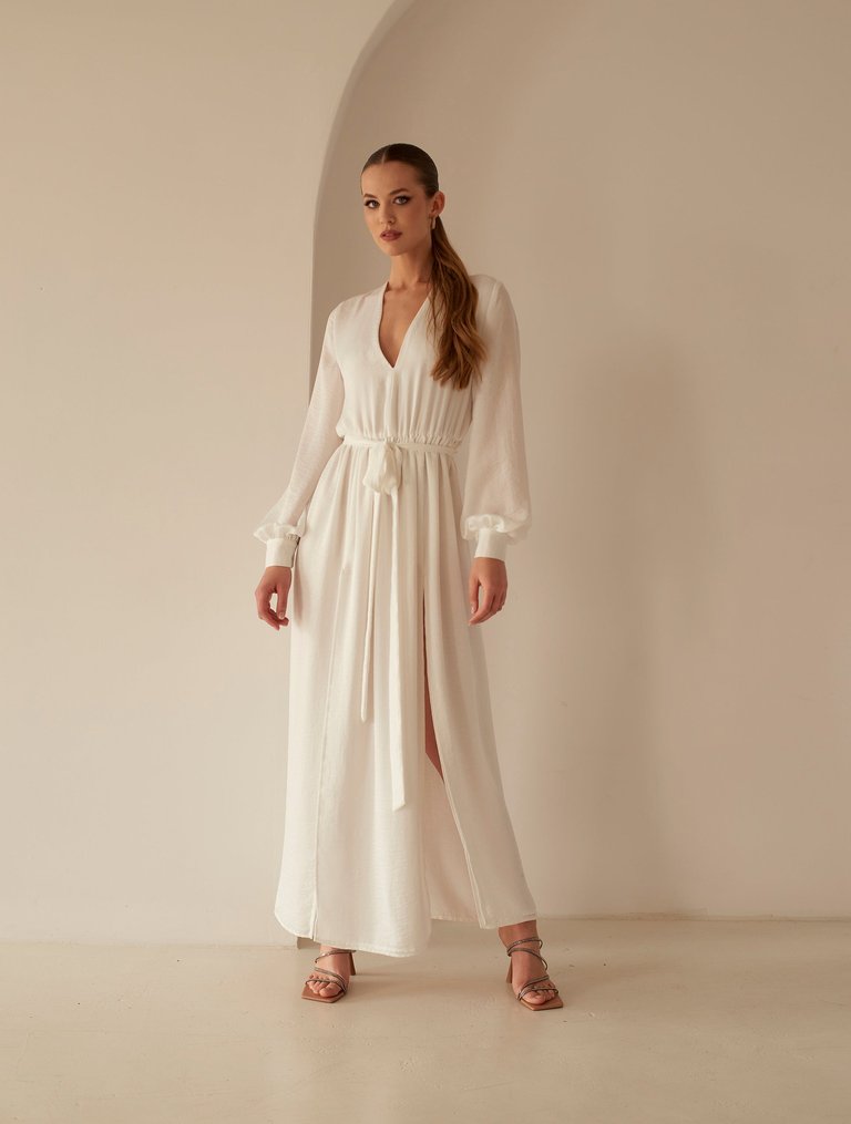 Aphrodité Maxi Dress - Ecru - Ecru