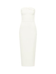 Barbi Midi Dress - Ecru