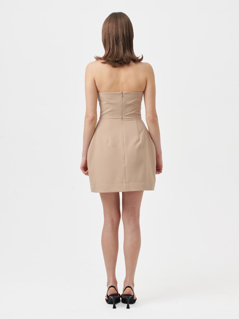 Barbi Mini Dress - Beige