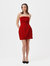 Barbi Mini Dress - Cherry Red - Cherry Red