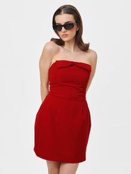 Barbi Mini Dress - Cherry Red