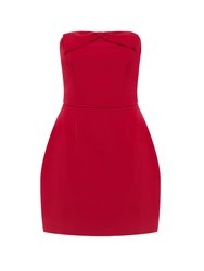 Barbi Mini Dress - Cherry Red