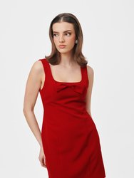 Bridget Mini Dress - Cherry Red