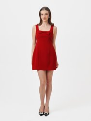Bridget Mini Dress - Cherry Red - Cherry Red