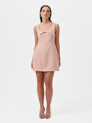 Bridget Mini Dress - Powder Pink - Powder Pink