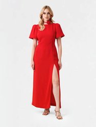 Celine Maxi Dress - Red - Red