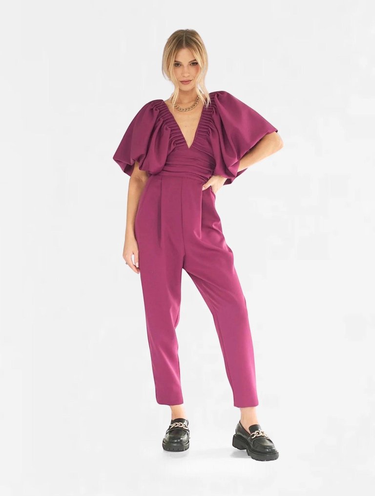 Gaia Jumpsuit - Aubergine - Aubergine