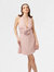 Rose Mini Dress - Light Pink - Light Pink