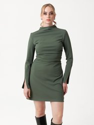 Taylor Mini Dress - Smokey Green - Smokey Green