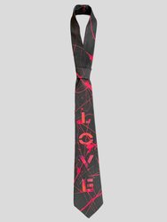 One of A Kind: Nandanie X Hypnotiq Painted Tailored Classic Necktie - Black Painted