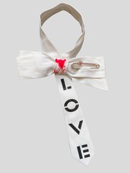 One Of A Kind: Nandanie X Hypnotiq The Painted Solid Grace Bow - White