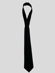 Tailored Black Classic Necktie - Black
