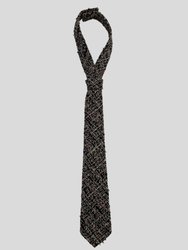 Textured Classic Necktie - Tweed Multi