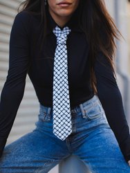 Textured Houndstooth Classic Necktie