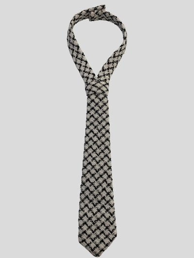 NANDANIE Textured Houndstooth Classic Necktie product