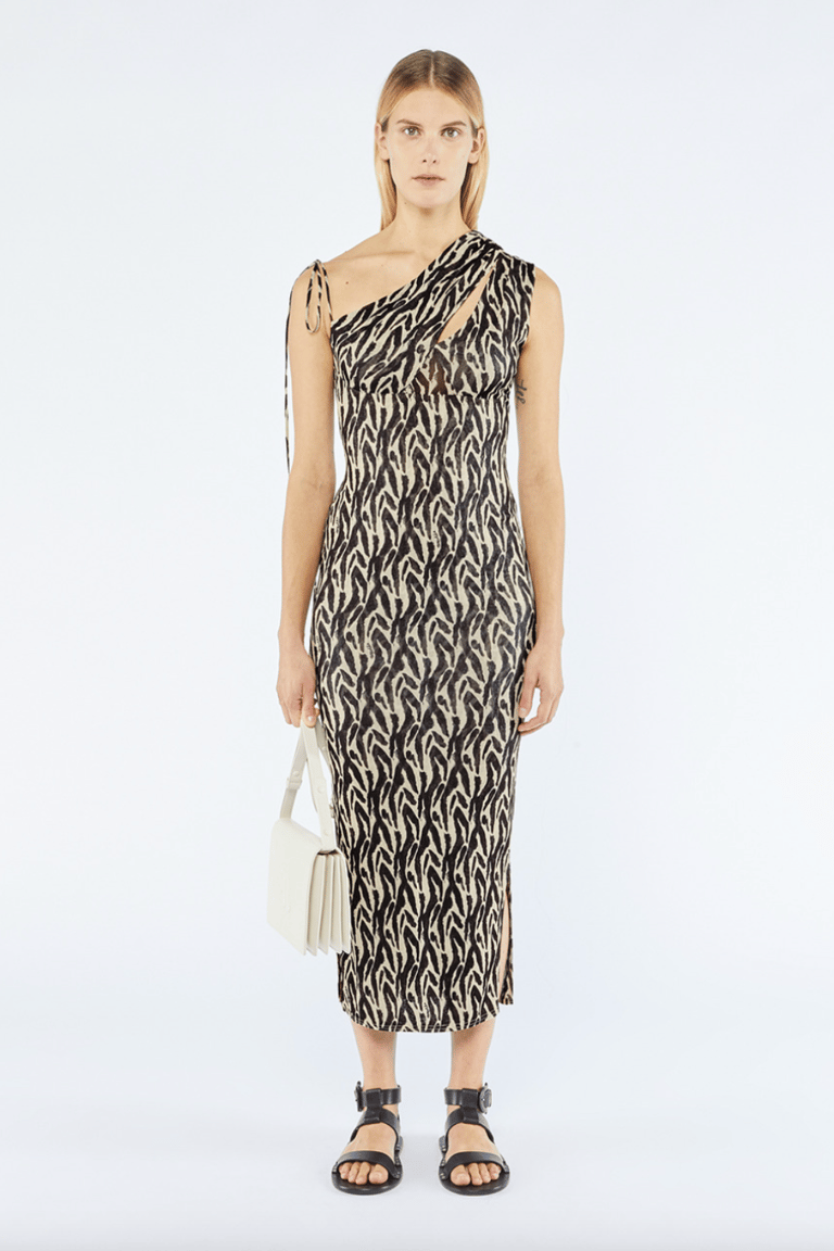 Camille Dress - Brushstroke Animal