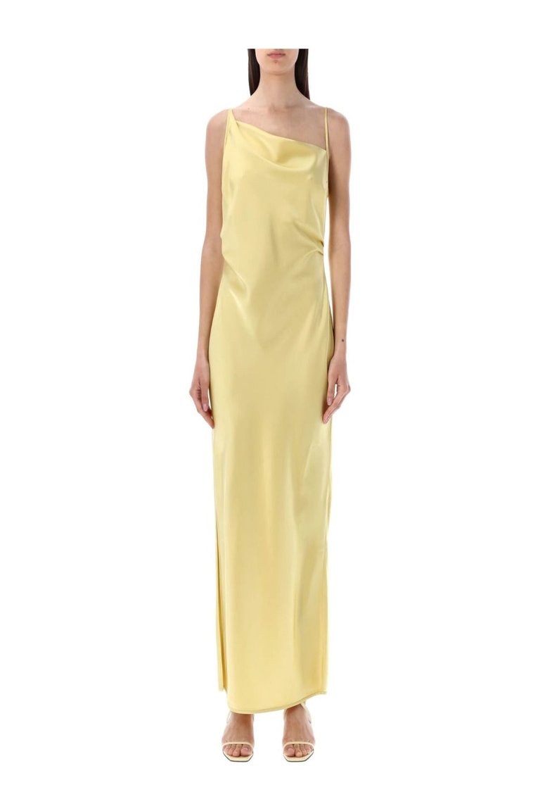 Lennie Satin Maxi Dress - Yellow