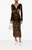 Zanee Cut-Out Midi Dress In Chocolate Brown - Chocolate Brown