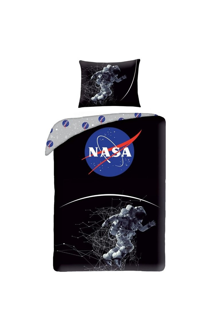 NASA Astronaut Duvet Set - Black/Gray/Blue