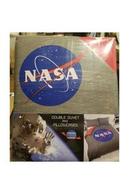  NASA ISA Logo Duvet Set - Full (UK Double) - Gray/Blue/Red