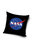 NASA Logo Filled Cushion - Black/Blue/White