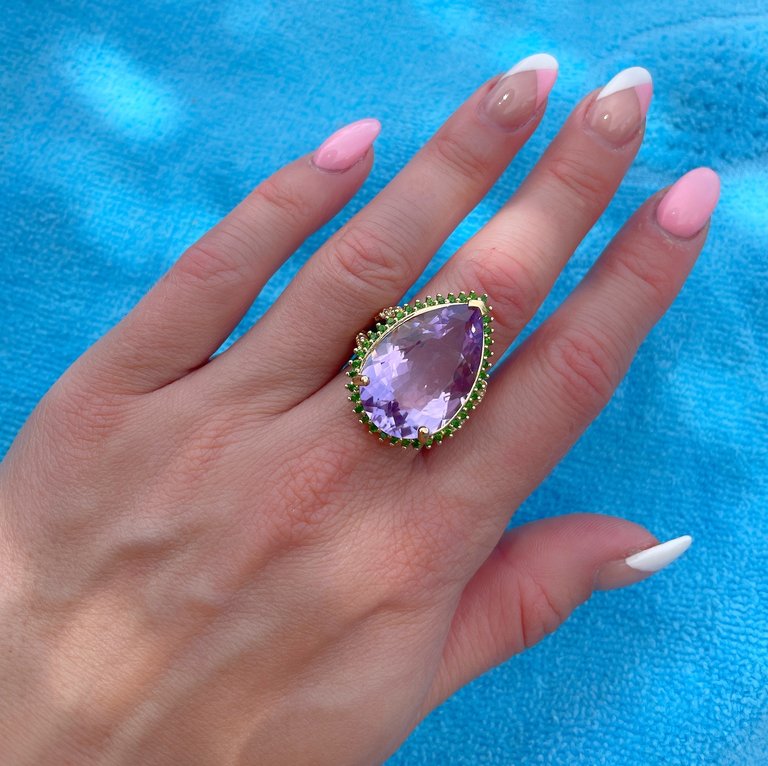 Amethyst Cocktail Ring