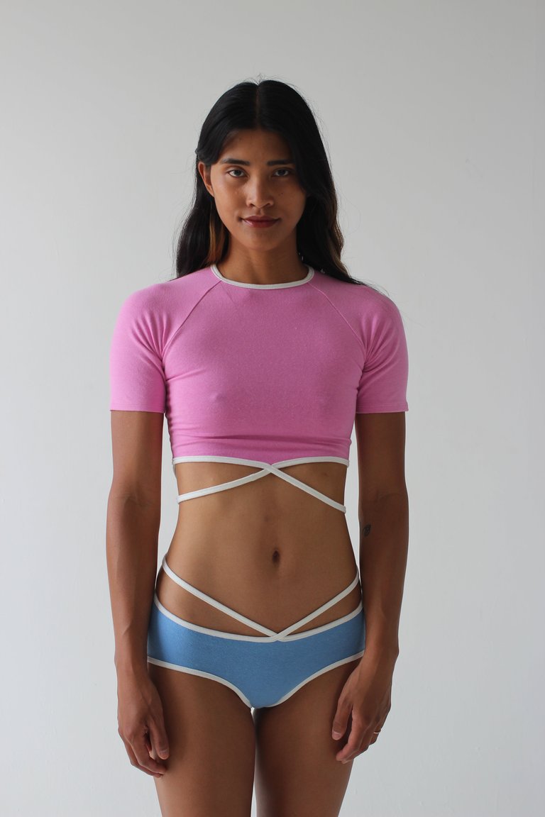 Cropped Top/ Surf Rash Guard