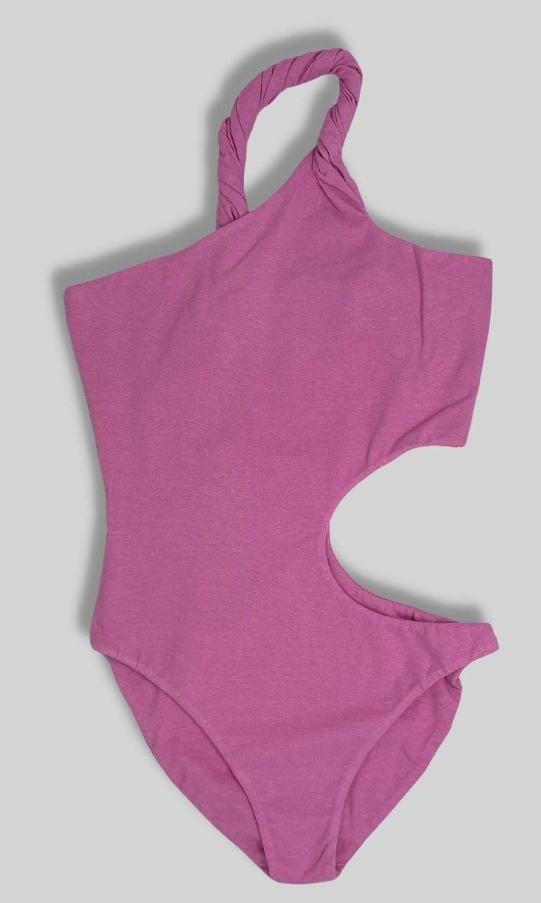 Swirl One Piece Swimsuit, Candy Pink - Candy Pink