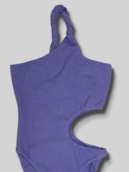 Swirl One Piece Swimsuit, Lilac