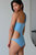 Swirl One Piece Swimsuit, Tonic Blue