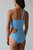 Swirl One Piece Swimsuit, Tonic Blue