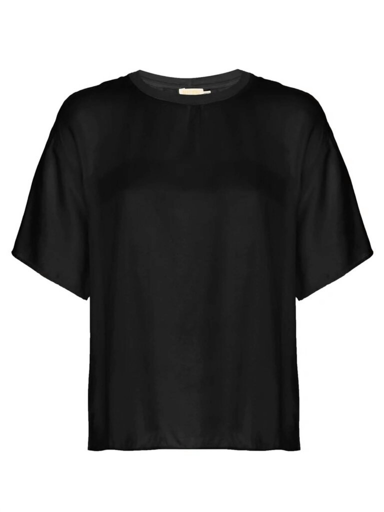 Allison Oversized Tee In Black