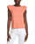 Audra Bubble Sleeve T-Shirt In Bellini - Bellini