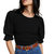 Bardot Tee In Jet Black - Jet Black