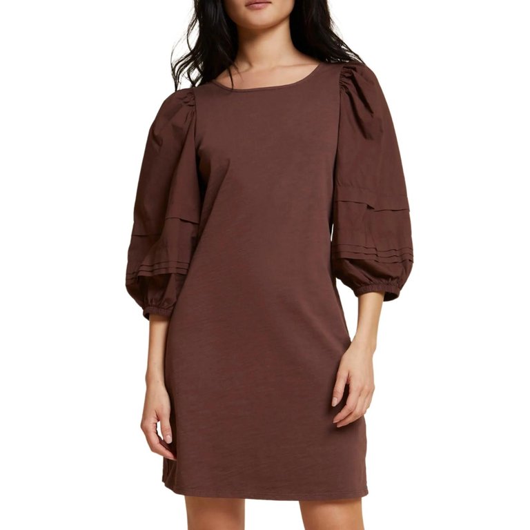 Calissa Dress In Pinot Noir - Pinot Noir