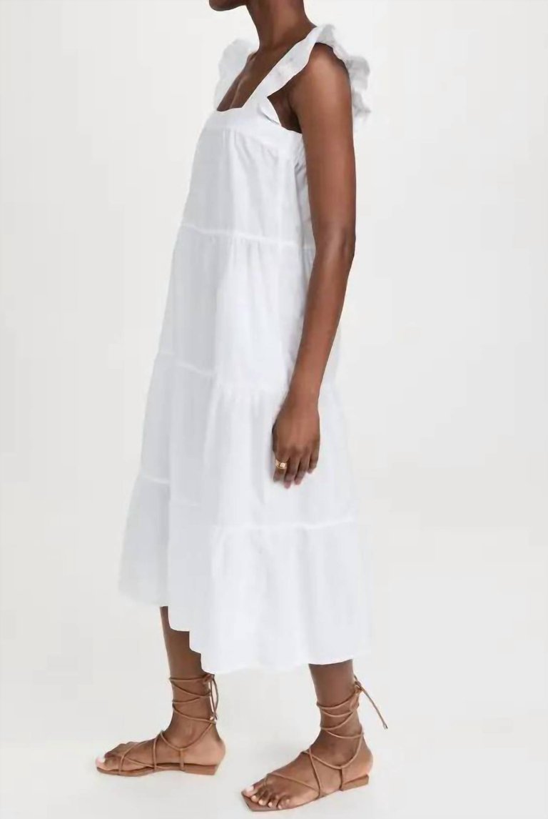 Camille Easy Sundress In White