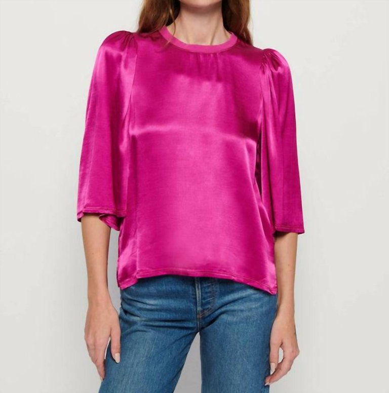 Donna Blouse In Magenta - Magenta