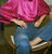 Donna Blouse Top In Fuschia