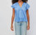 Ginny Girly Easy Blouse In Blue - Blue