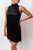 Jett Mock Neck Dress In Black