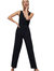 Kiara V Neck Jumpsuit In Jet Black