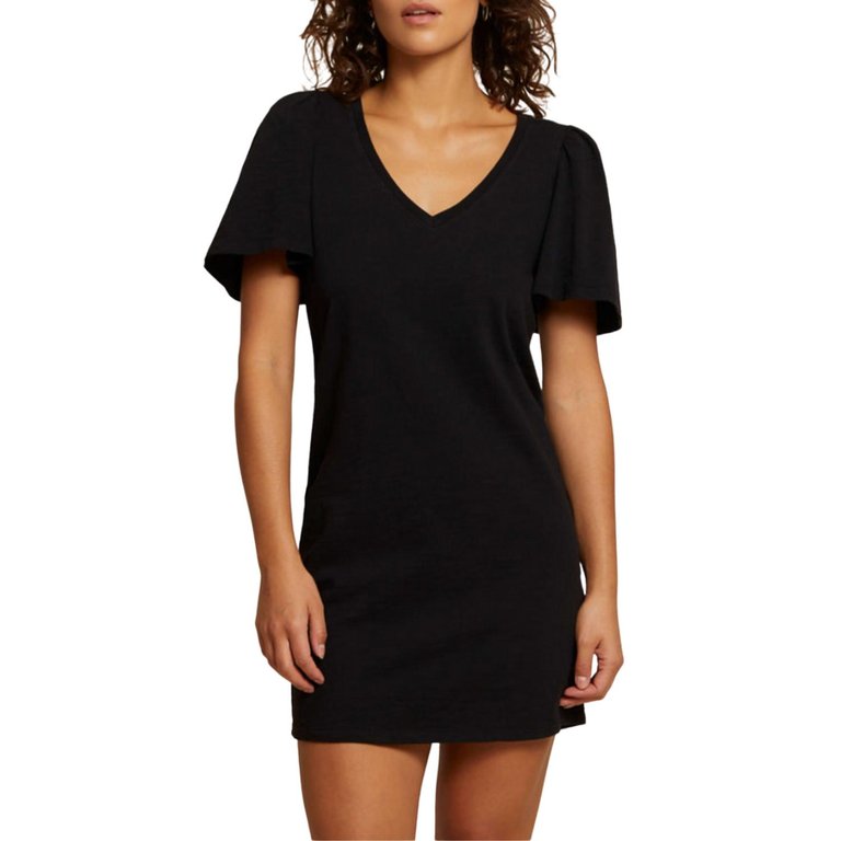 Mallory Dress In Jet Black - Jet Black