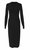 Nicole Turtleneck Dress In Black