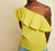 Noella Top In Chartreuse