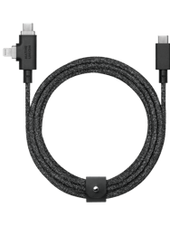 Belt Cable Duo Pro 240W - USB-C To USB-C & Lightning - Cosmos