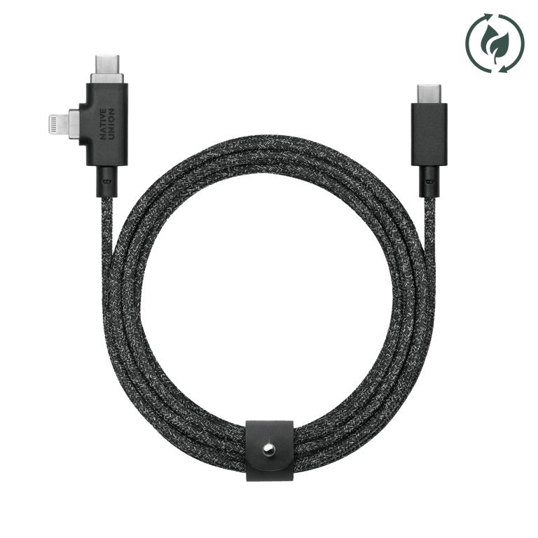 Belt Cable Duo Pro 240W - USB-C To USB-C & Lightning - Cosmos